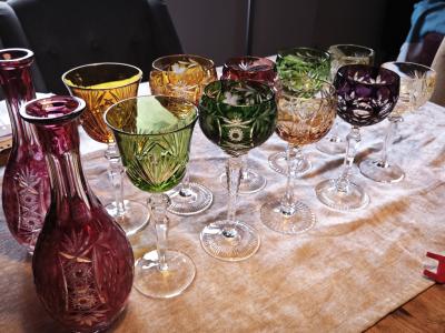 Konvolut Bleikristall Römer, Kelche, Karaffen