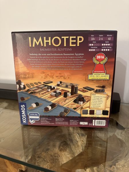 KOSMOS - Imhotep - Familienspiel / Brettspiel für 2 bis 4 Spieler, nominiert zum Spiel des Jahres 20