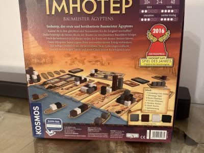 KOSMOS - Imhotep - Familienspiel / Brettspiel für 2 bis 4 Spieler, nominiert zum Spiel des Jahres 20