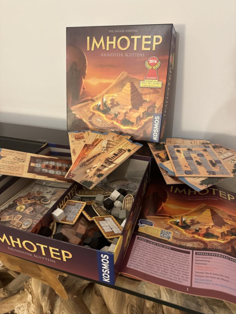 KOSMOS - Imhotep - Familienspiel / Brettspiel für 2 bis 4 Spieler, nominiert zum Spiel des Jahres 20