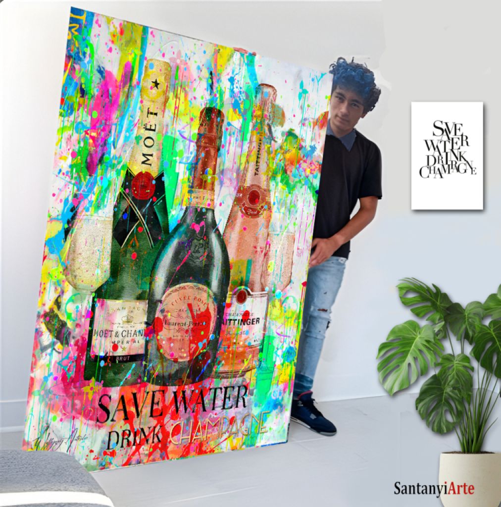 Artwork with neon lettering and your desired name