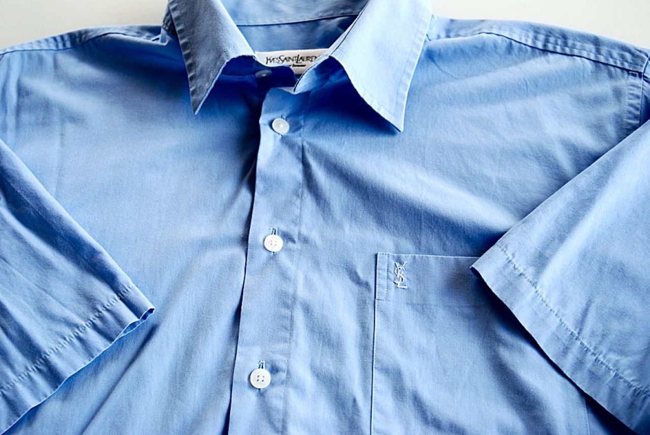 Short-sleeve shirt - luxury shirt - Yves Saint Laurent - YSL size L