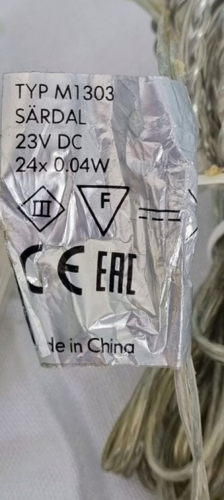 LED string lights 3W  24 LEDs warm white