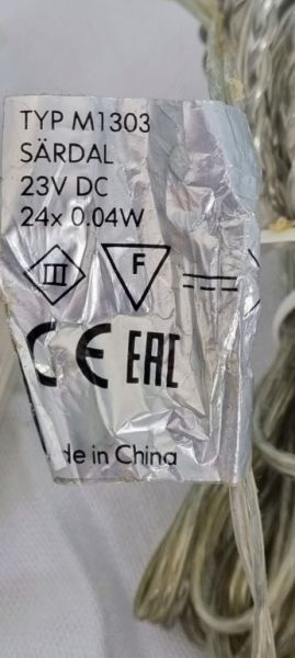 LED string lights 3W  24 LEDs warm white