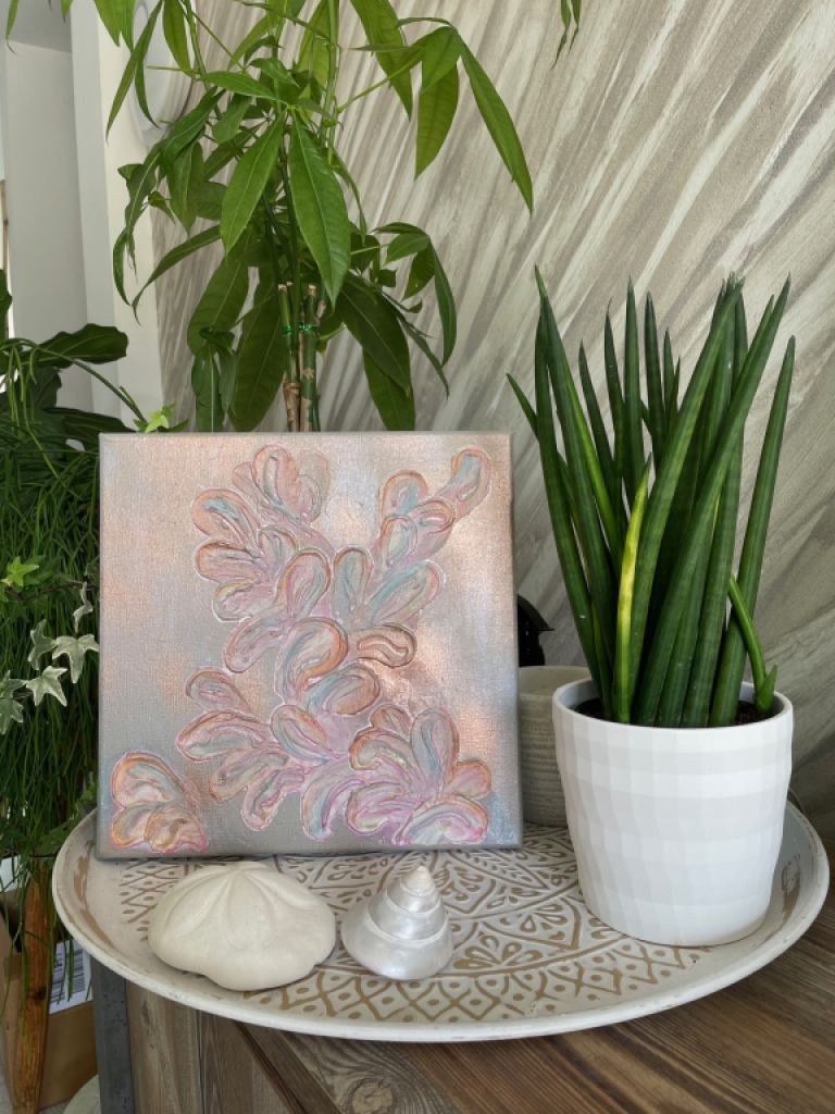 Leindwand mit Bronzefarbe