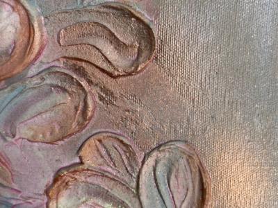 Leindwand mit Bronzefarbe