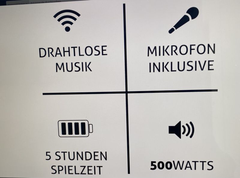 Let's go party ... Music box Bluetooth, Karaoke