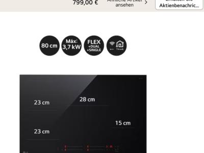 LG Kochfeld CI5Z3025BN Induktion