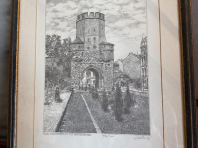 Limited edition - Cöln.Chlodwigplatz with Severinstor