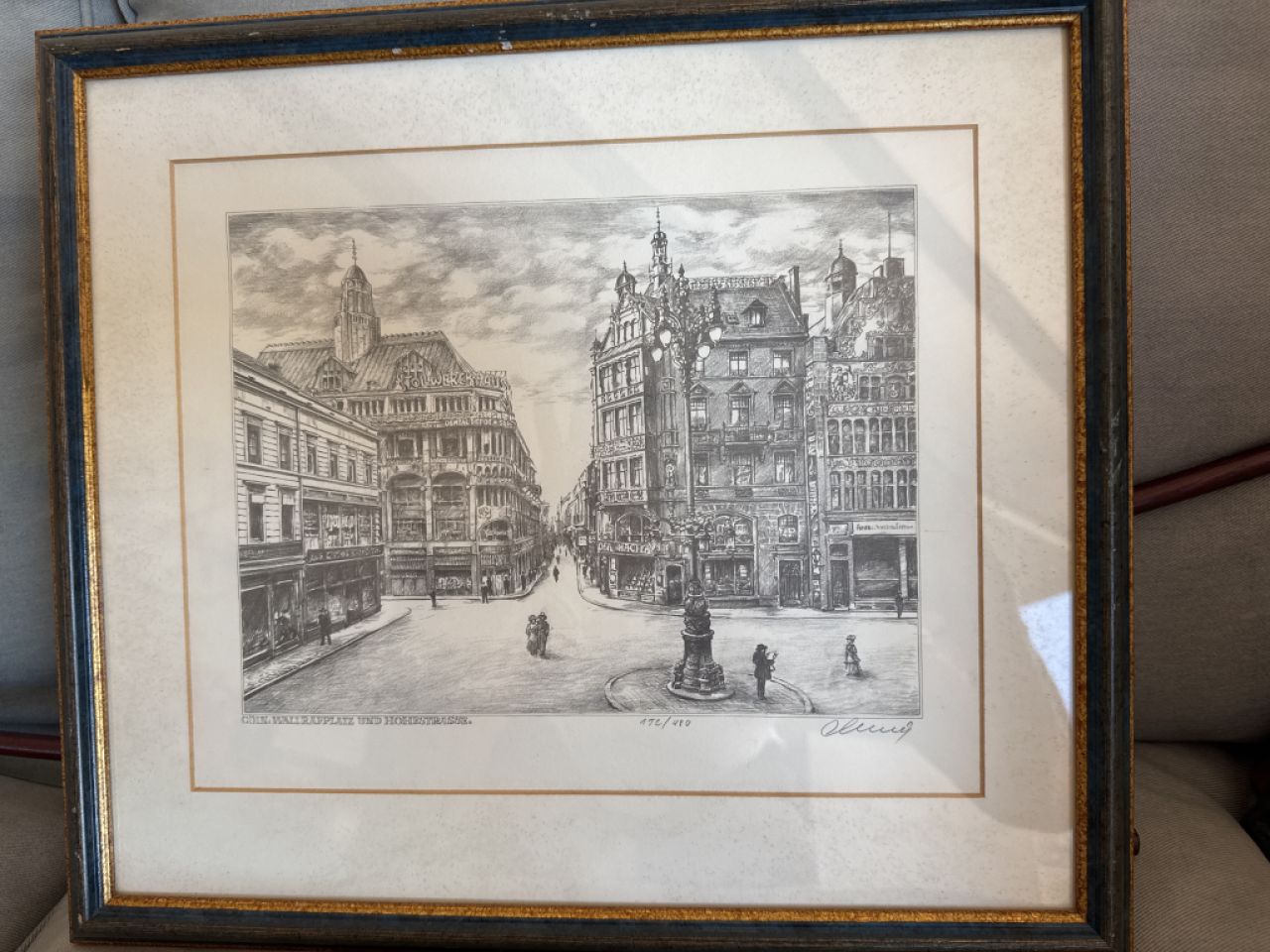 Limitierte Auflage-Cöln. Wallrafplatz und Hohestrasse