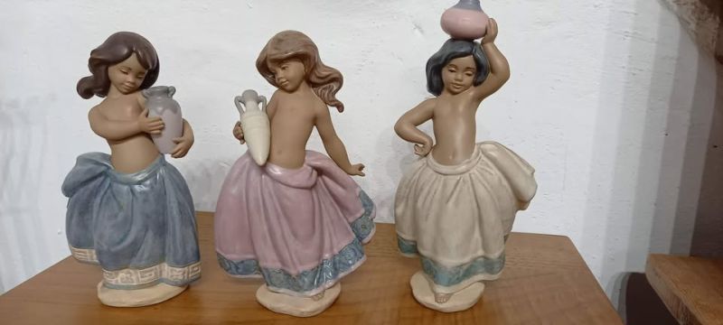 Lladro, campesinas, SET de 3