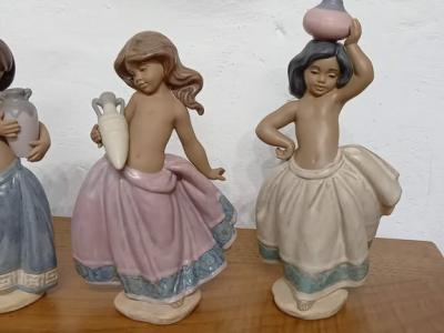 Lladro, Bauernmädchen, SET aus 3
