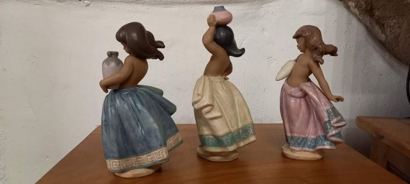 Lladro, campesinas, SET de 3