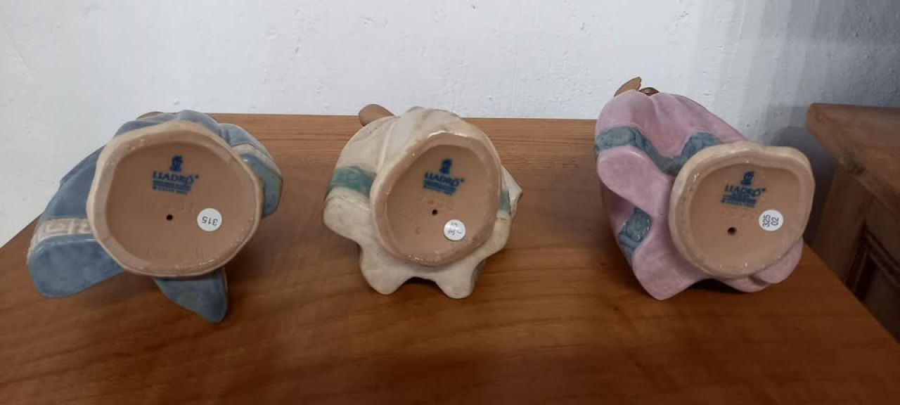 Lladro, campesinas, SET de 3