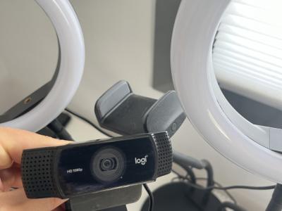 Logitech C922 Pro Stream Webcam + Lichtset
