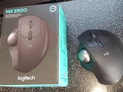Logitech MX Ergo Kabellose Ergonomische Trackball-Maus