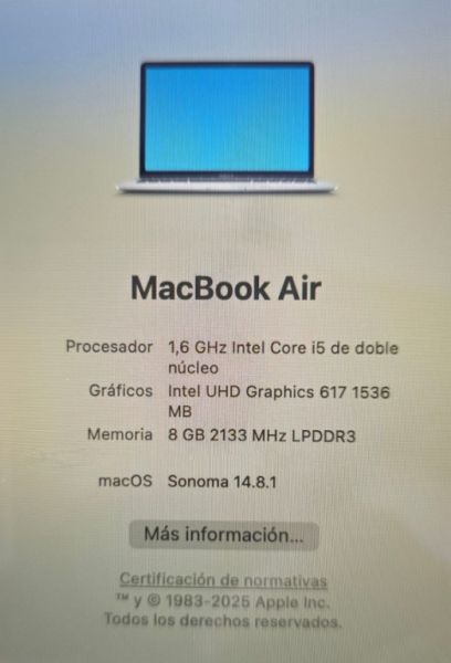 MacBook Air 13” in very good condition, works perfectly.