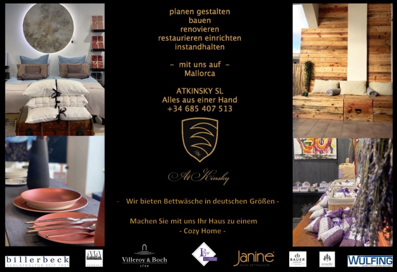 Make your house a cozy home - together with AtKinsky Art&Living in Mallorca