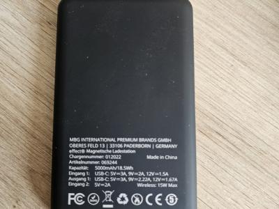 Batería externa magnética 5000 mAh – Carga inalámbrica