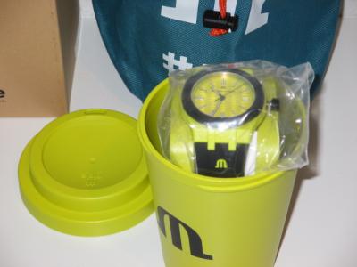 Maurice Lacroix Armbanduhr Aikon Tide Schwarz-Gelb, wasserdicht 100 m (10 ATM) - neu + OVP