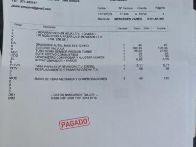 Mercedes Benz Vaneo Diésel, 08/2004, 91 CV, TÜV hasta 09.12.26, azul, enganche de remolque y remolque para coche