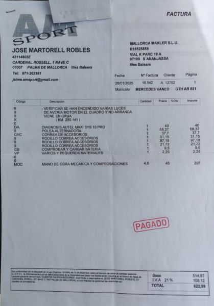 Mercedes Benz Vaneo Diésel, 08/2004, 91 CV, TÜV hasta 09.12.26, azul, enganche de remolque y remolque para coche