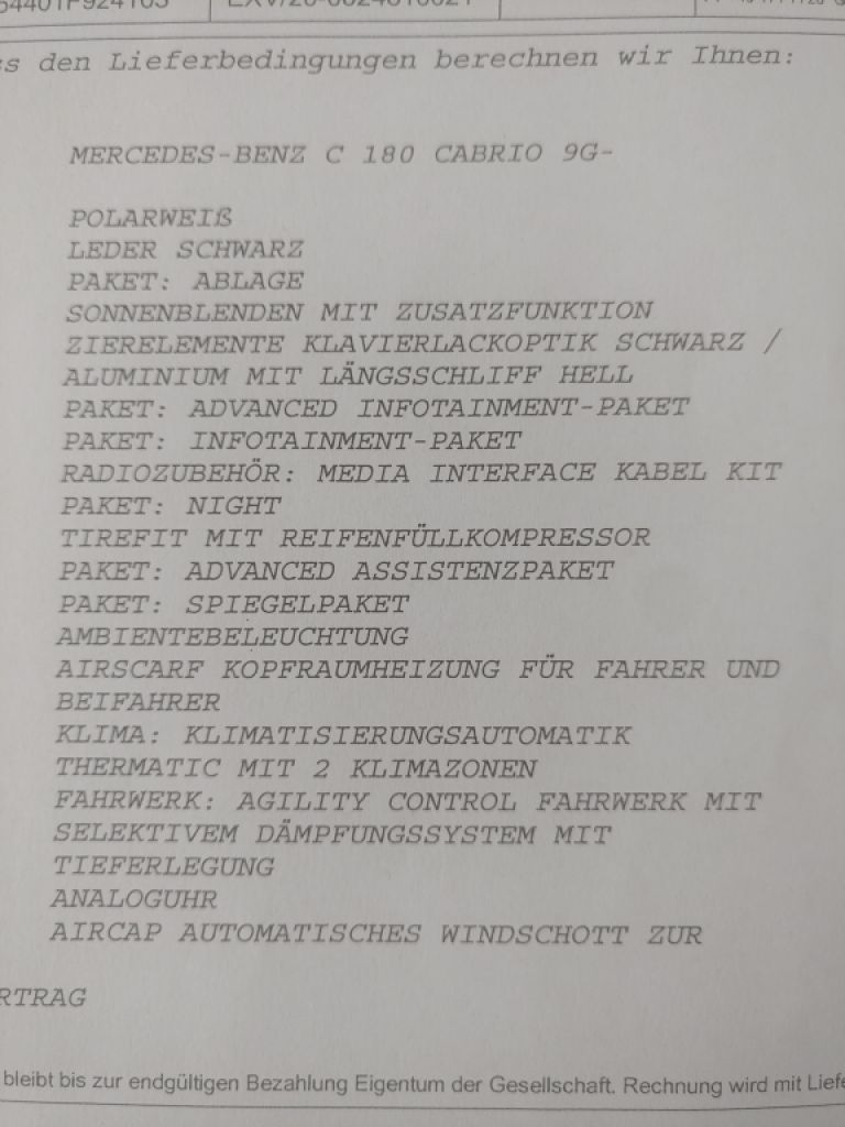 Mercedes C180 Convertible AMG