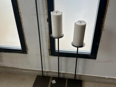 Metall, Kerzenständer Dreiergruppe