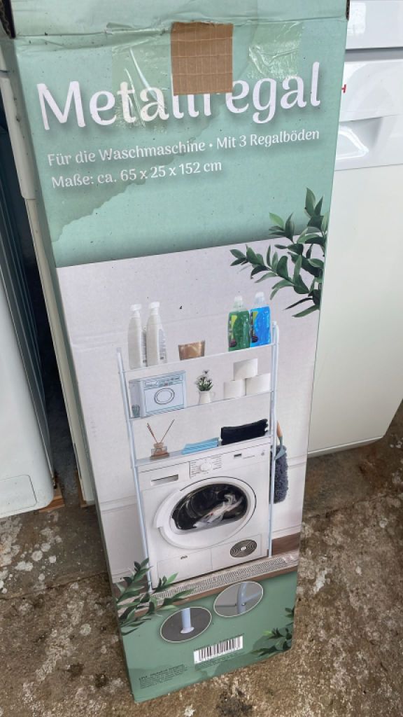 Metallregal für Waschmaschine
