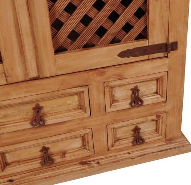 Mexican bar cabinet.