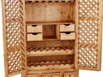 Mexican bar cabinet.