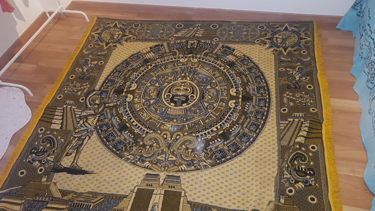 Mexican wall tapestry – Maya calendar – approx. 200 x 220 cm