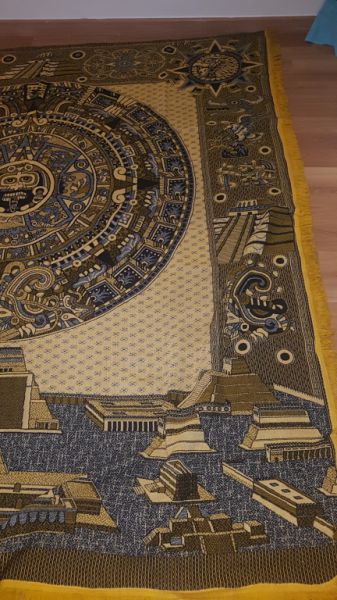 Mexican wall tapestry – Maya calendar – approx. 200 x 220 cm