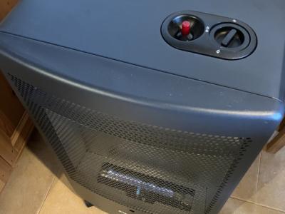 Mobile Gasheizung Blaue Flamme