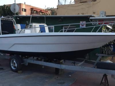 Motorboot GLASTON Boot 5, 90x210 Motor Honda 115CV 4-Takt Einspritzung. Fahrt sehr gut