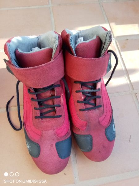 Motorradschuhe MARKE RICHA rot Gr.45 sehr gepflegt