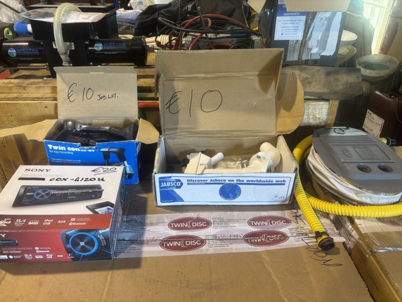 Engine stand (SEALY) & other items