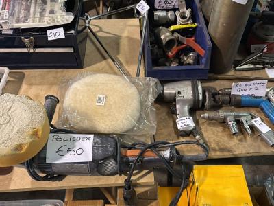 Engine stand (SEALY) & other items