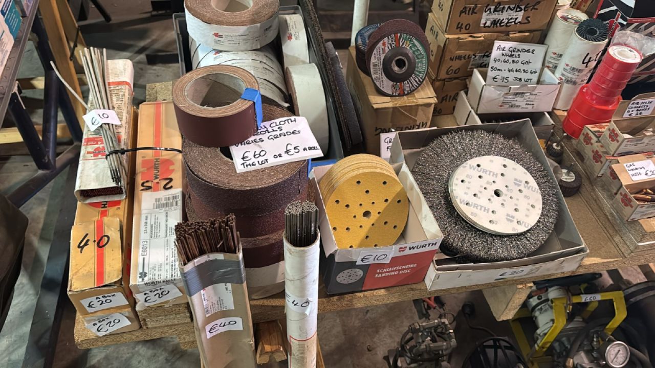 Engine stand (SEALY) & other items