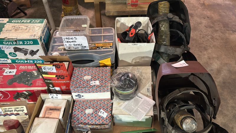 Engine stand (SEALY) & other items