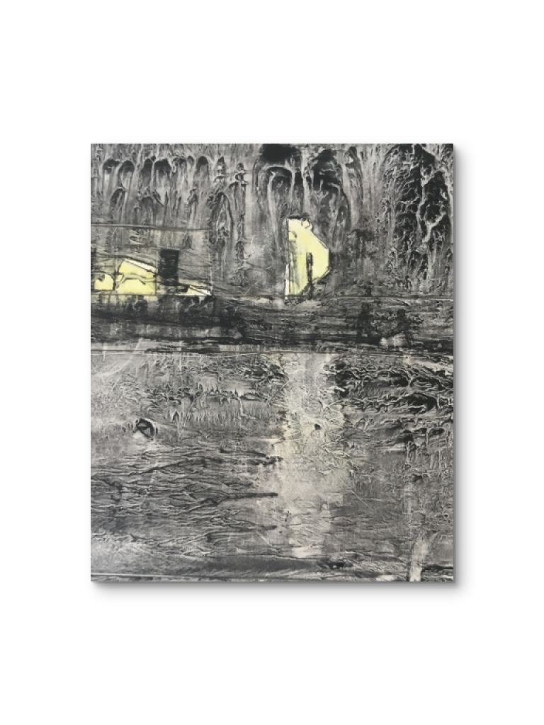 Nacht-Aquarell von Portocolom Ohne Rahmen