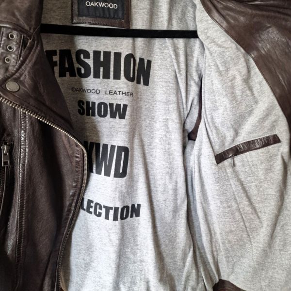 Nagelneue Damen- Lederjacke von OAKWOOD (Zalando), L - XL; aktueller Preis: 195€