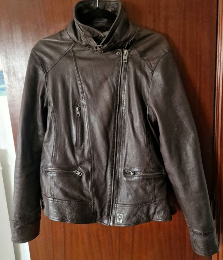 Nagelneue Damen- Lederjacke von OAKWOOD (Zalando), L - XL; aktueller Preis: 195€