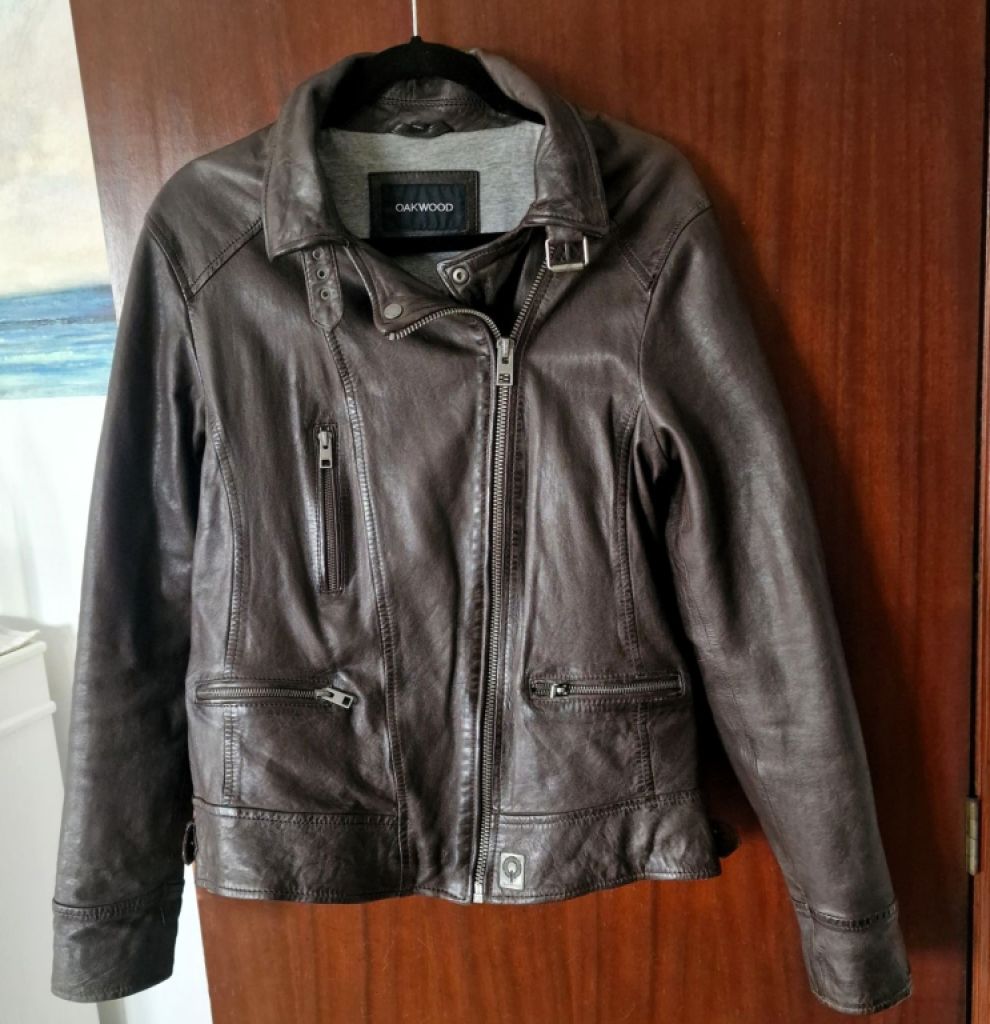 Nagelneue Damen- Lederjacke von OAKWOOD (Zalando), L - XL; aktueller Preis: 195€