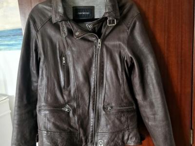 Nagelneue Damen- Lederjacke von OAKWOOD (Zalando), L - XL; aktueller Preis: 195€