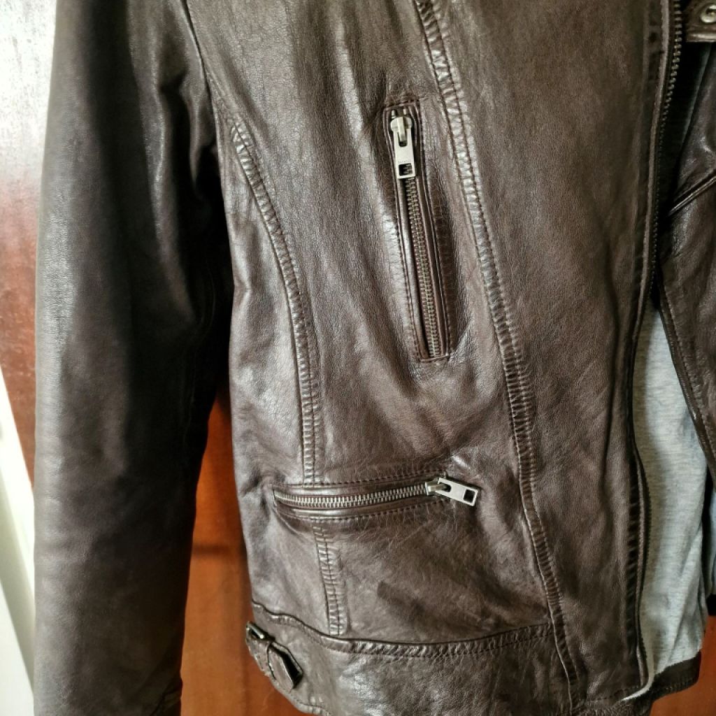 Nagelneue Damen- Lederjacke von OAKWOOD (Zalando), L - XL; aktueller Preis: 195€