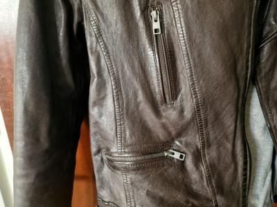 Nagelneue Damen- Lederjacke von OAKWOOD (Zalando), L - XL; aktueller Preis: 195€