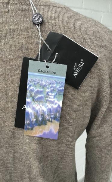 NEU! Edle Strickjacke Cardigan von “ASSUILI“, Gr.M Cashmere Seide