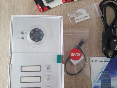 NEU !!!  GVS IP Video Türsprechanlage mit 3x 7 Zoll Monitor, HD Kamera. Infos siehe Lieferschein.