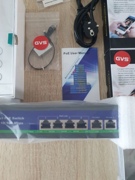 NEU !!!  GVS IP Video Türsprechanlage mit 3x 7 Zoll Monitor, HD Kamera. Infos siehe Lieferschein.